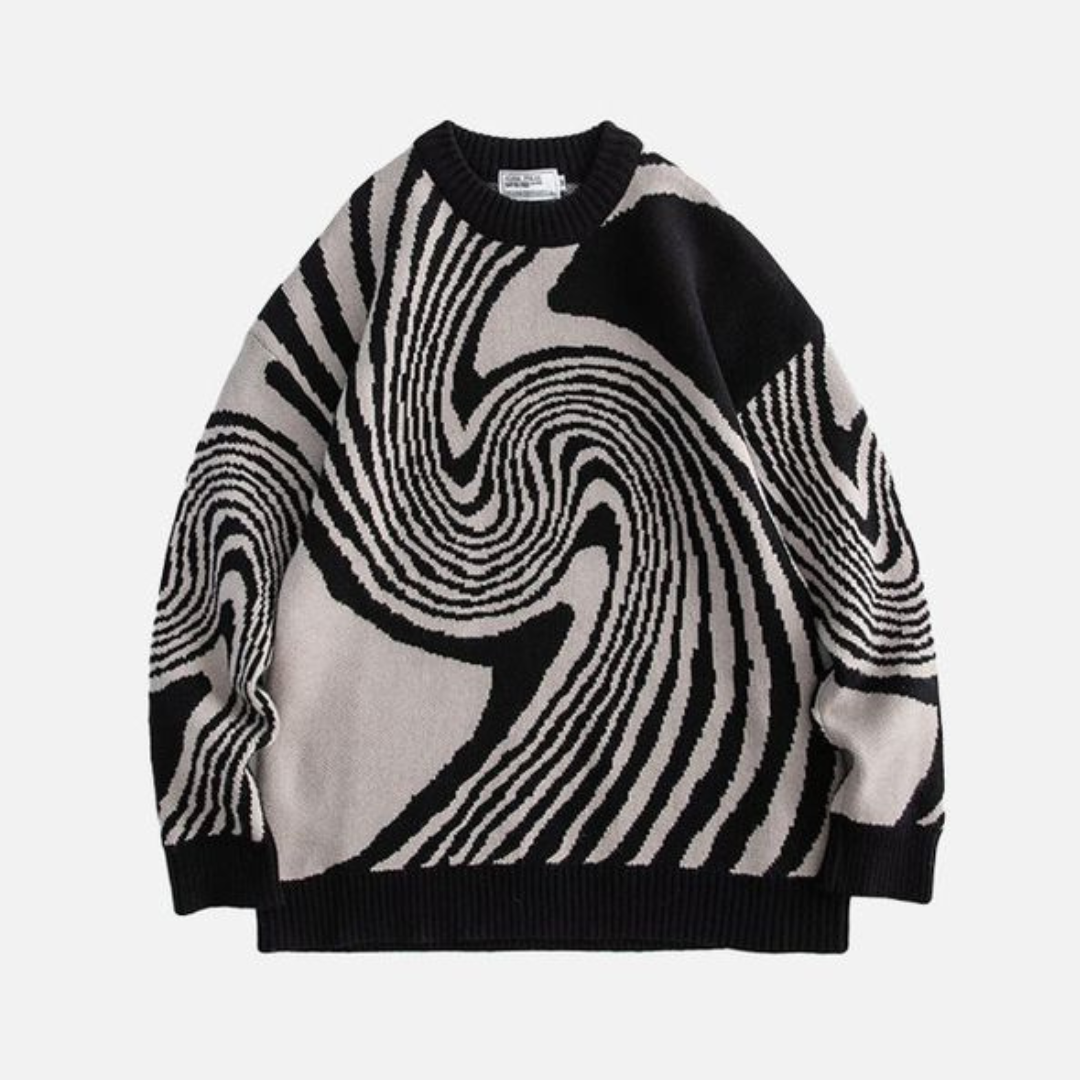 Wirbel-Pullover für Herren