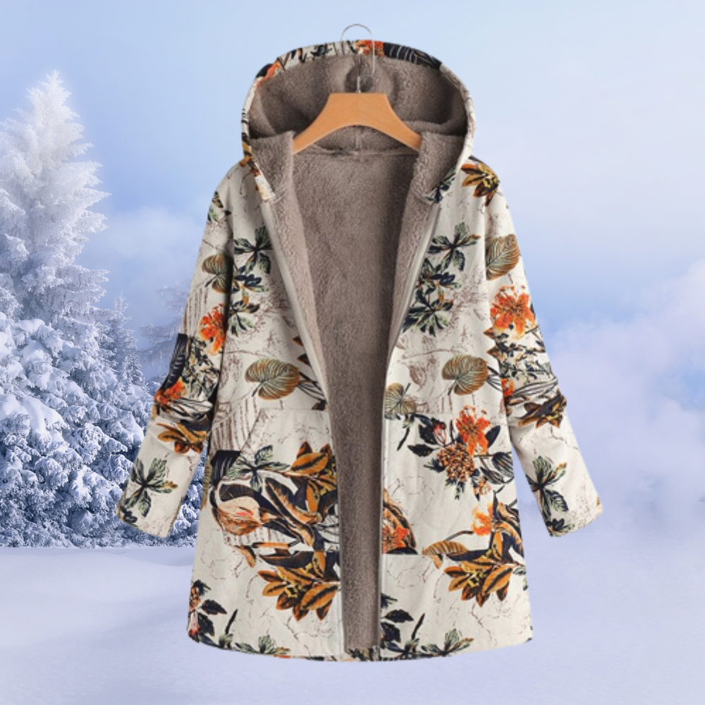 Fleecejacke mit kapuziner