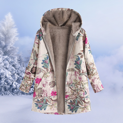 Fleecejacke mit kapuziner