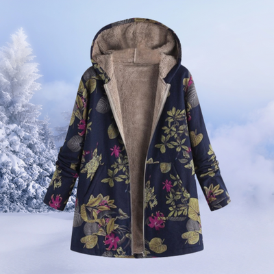 Fleecejacke mit kapuziner