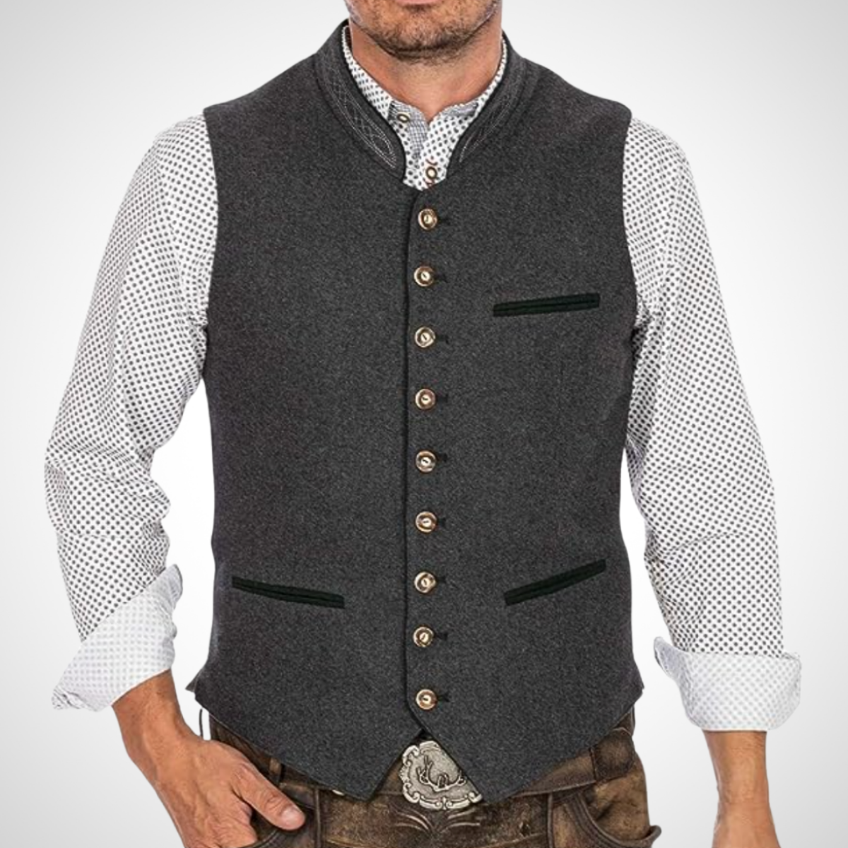 Klassische Weste mit Knöpfen für Herren