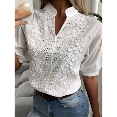 Bestickte Bluse für Damen