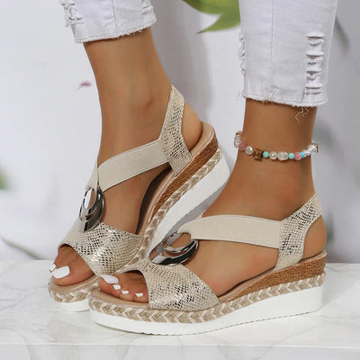 Sandalen mit keilabsatz für frauen