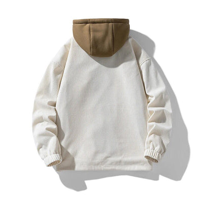 Cordjacke mit Kapuze für Männer - Gefüttert