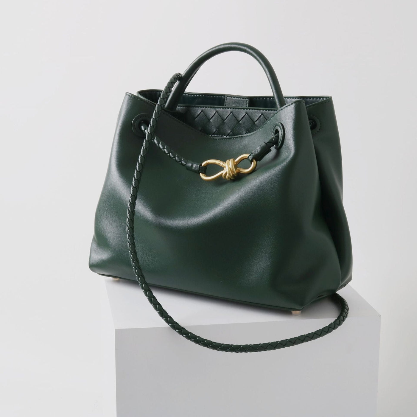 Luxuriöse vegane Leder Tote Bag – Große Handtasche mit Magnetverschluss