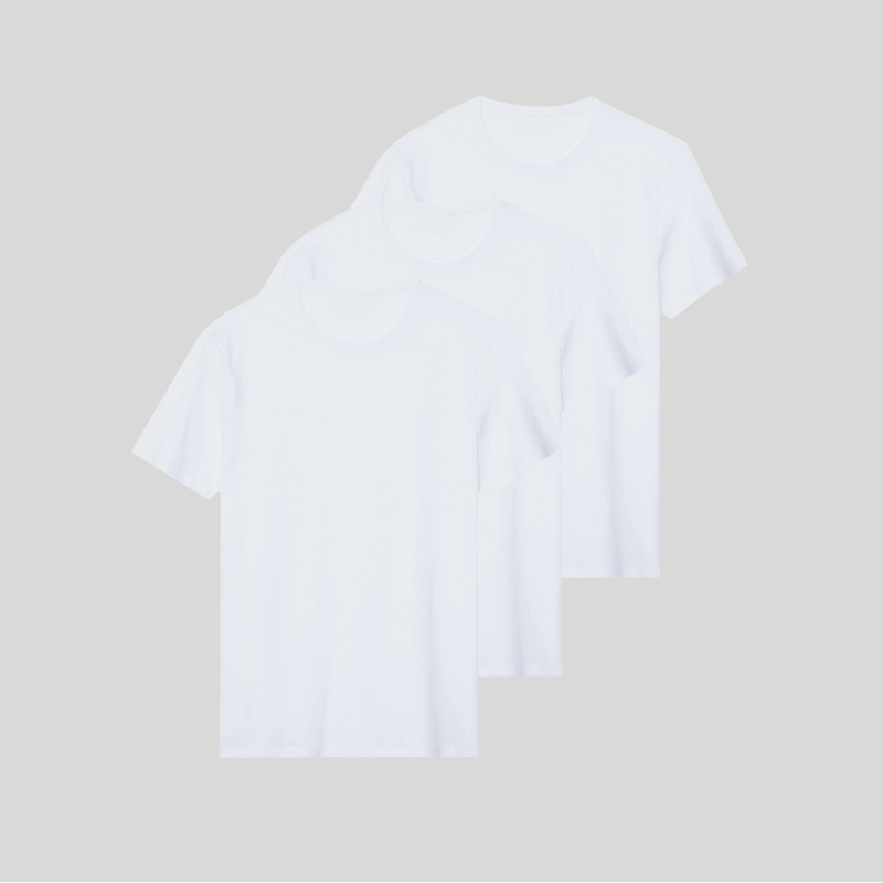 WHITE 3er-Pack - PREMIUM-FIT-SHIRTS®