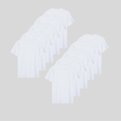 WHITE 10er-Pack - PREMIUM-FIT-SHIRTS®