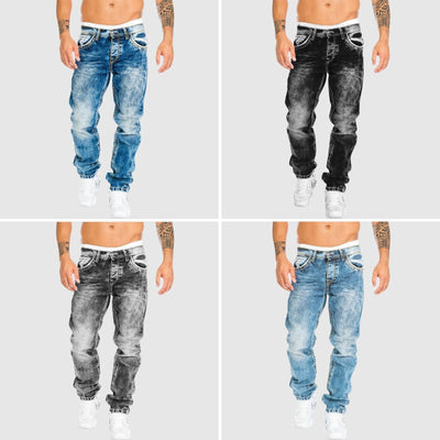 Weit geschnittene Jeans – verwaschen – tief sitzend – Baggy-Jeans – Herrenjeans