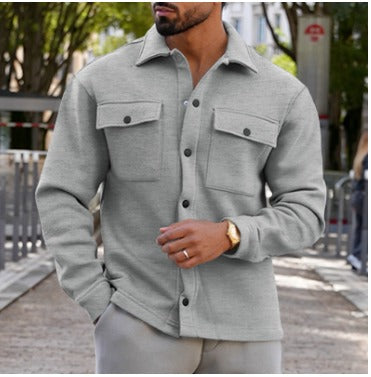 Jacke mit knopfverschluss für männer