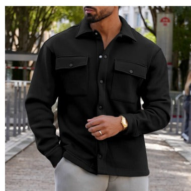 Jacke mit knopfverschluss für männer