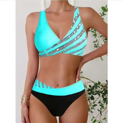 Zuza - Halterneck Badeanzug mit Print