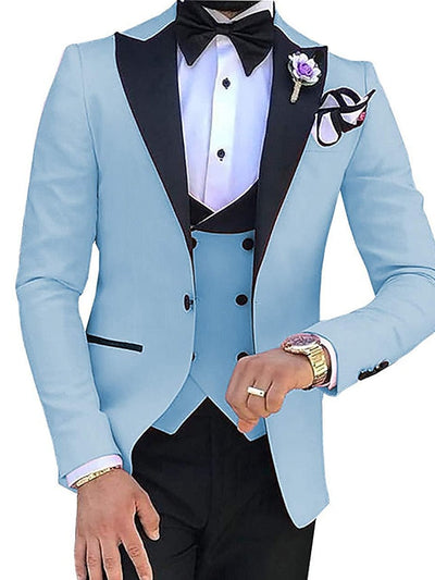 3 Teiliger Slim Fit Anzug Für Herren | Formell