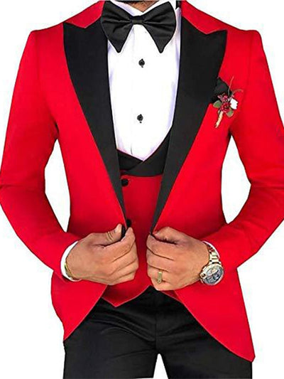 3 Teiliger Slim Fit Anzug Für Herren | Formell