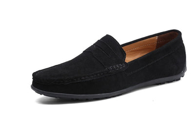 Wildleder-Slipper | Slip-On | Rutschfest | Mokassins | Herren-Slipper