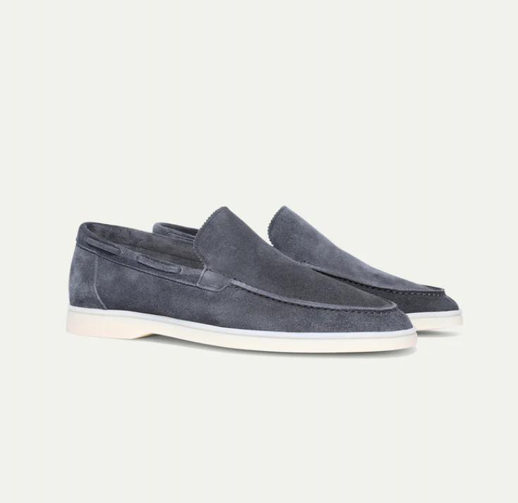 Wildleder-Slipper – zum Hineinschlüpfen – bequem – Lederslipper – Herrenschuhe