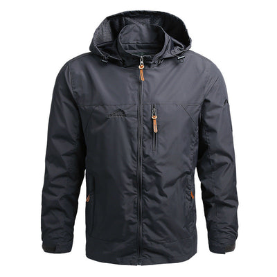 Windbreaker-Jacke – winddichte Outdoor-Softshelljacke mit Kapuze für Herren