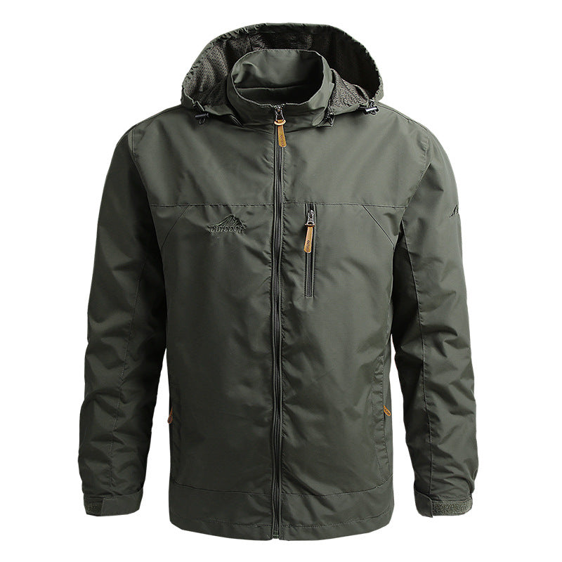 Windbreaker-Jacke – winddichte Outdoor-Softshelljacke mit Kapuze für Herren