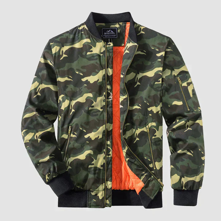 Winddichte Jacke | Reißverschluss | Leicht | Bomberjacke | Herrenjacke