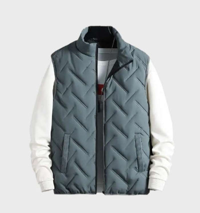 Winterweste | Ärmellos | Mit Reißverschluss | Gefütterte Weste | Winterkleidung für Herren