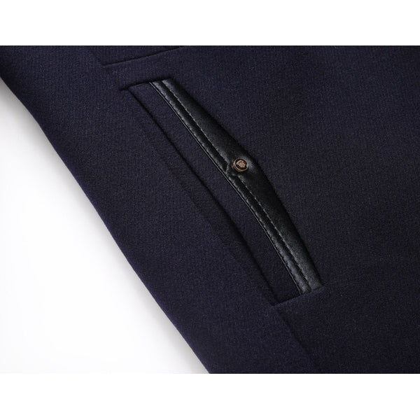 Wolljacke - Herren Sanding Collar Einreihige Winterjacke