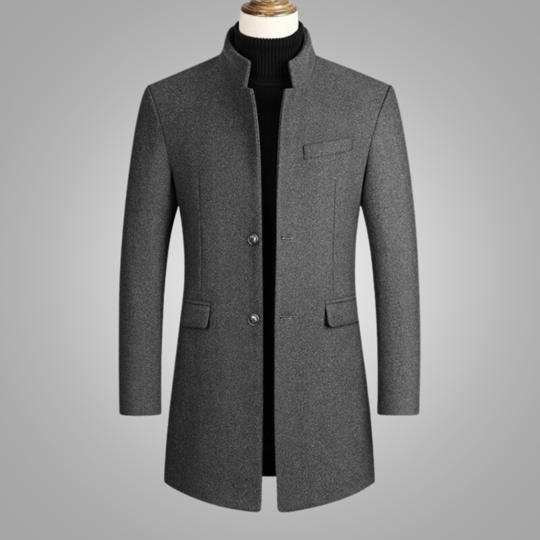 Wollmantel | Einreiher | halblang | Wolltrenchcoat | Wintermäntel und -jacken für Herren