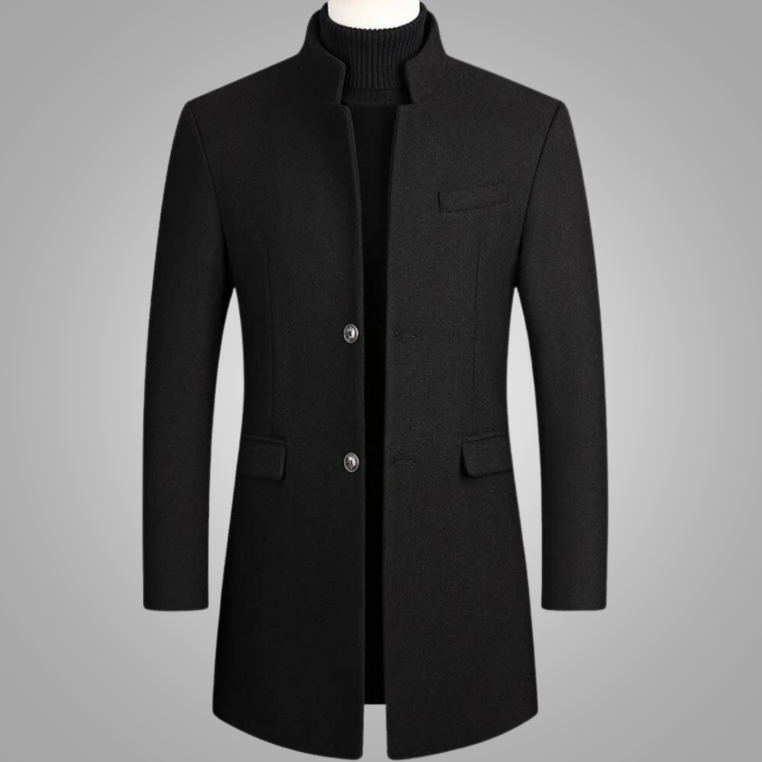 Wollmantel | Einreiher | halblang | Wolltrenchcoat | Wintermäntel und -jacken für Herren