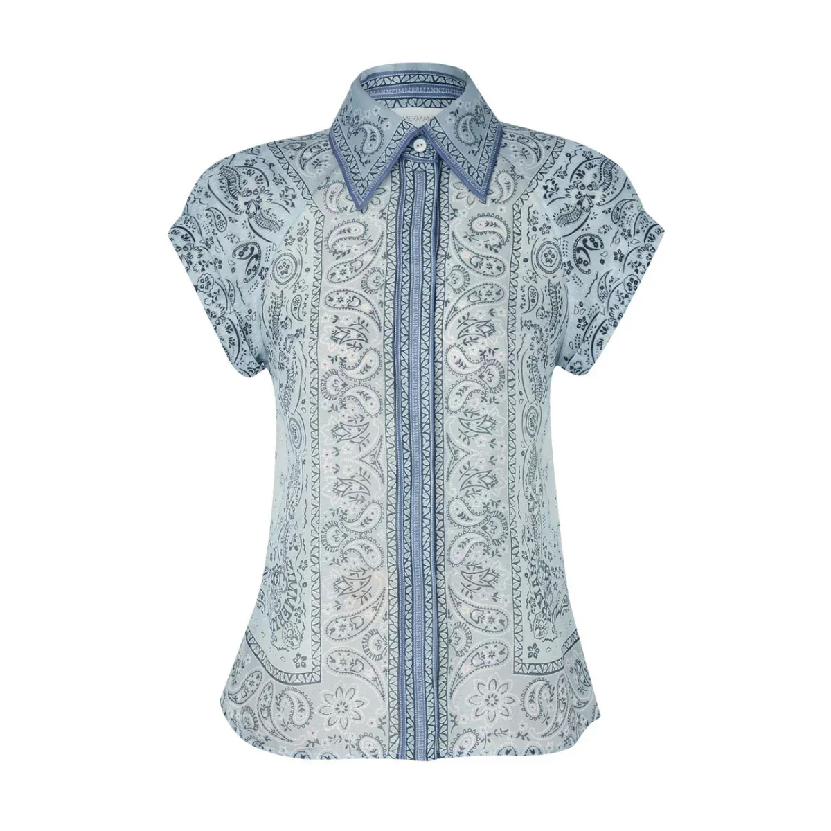 Zweiteiler-Set mit Bluse & Maxi-Rock im Paisley-Stil – Urban & Elegant