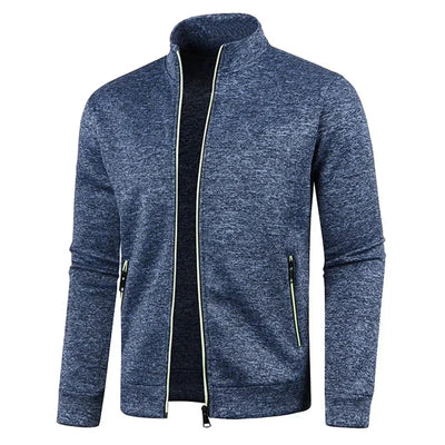 Zip Cardigan | Langarm | Atmungsaktiv | Reißverschlussjacke | Herrenbekleidung