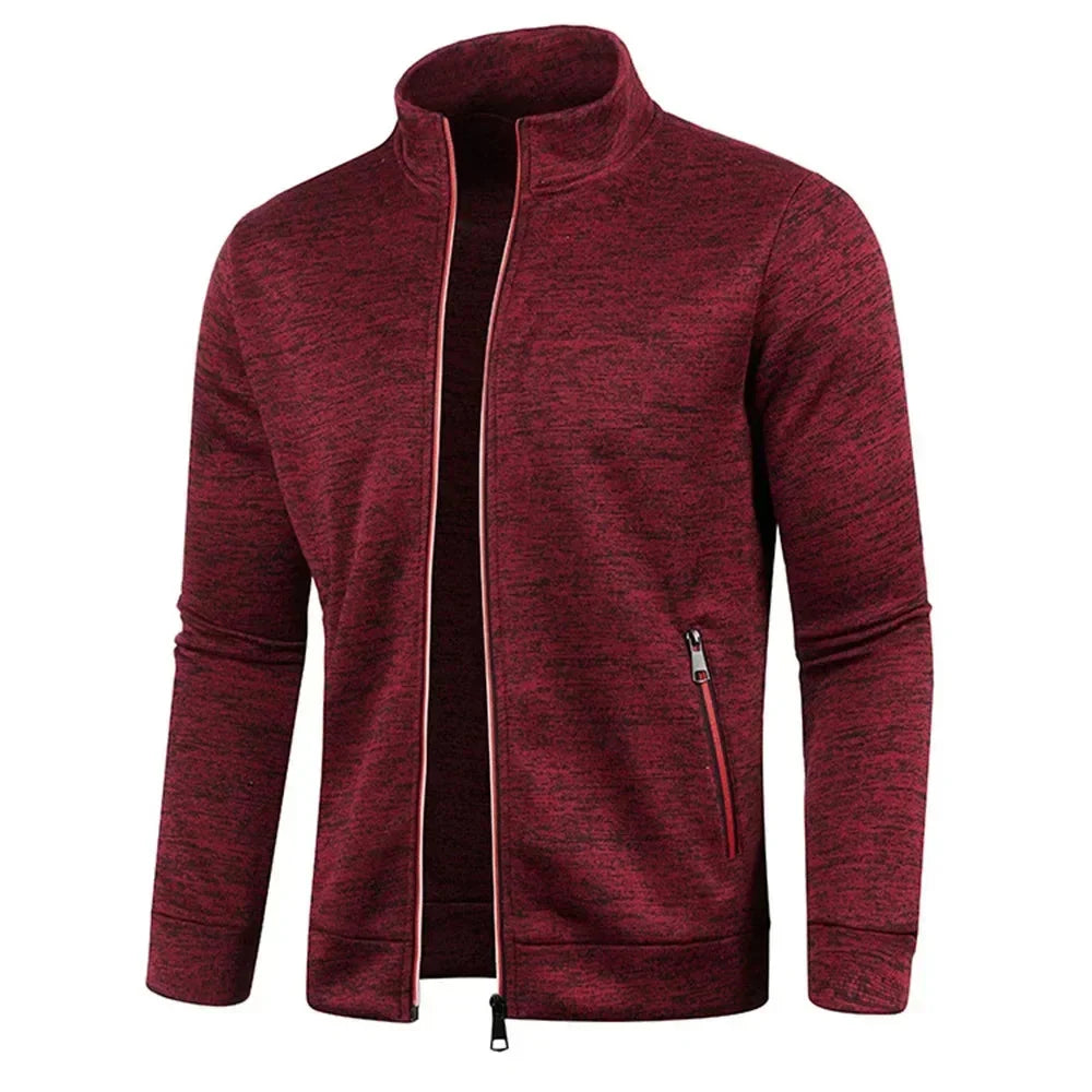 Zip Cardigan | Langarm | Atmungsaktiv | Reißverschlussjacke | Herrenbekleidung