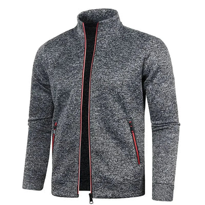 Zip Cardigan | Langarm | Atmungsaktiv | Reißverschlussjacke | Herrenbekleidung