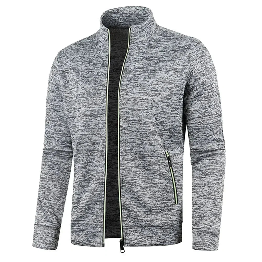 Zip Cardigan | Langarm | Atmungsaktiv | Reißverschlussjacke | Herrenbekleidung