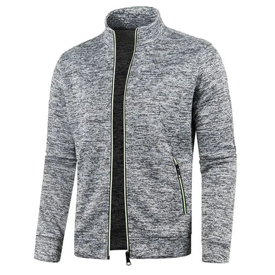 Zip Cardigan | Langarm | Atmungsaktiv | Reißverschlussjacke | Herrenbekleidung