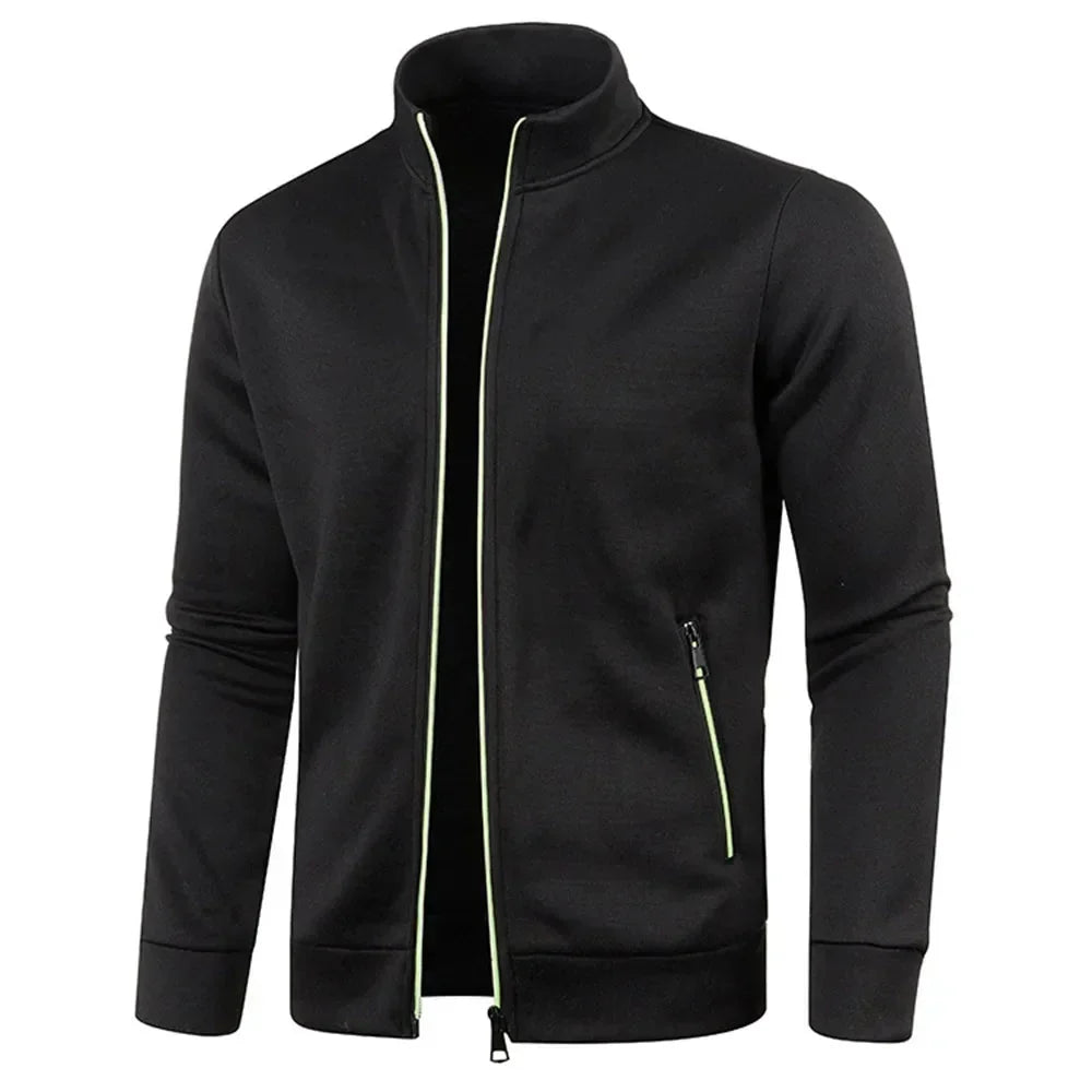 Zip Cardigan | Langarm | Atmungsaktiv | Reißverschlussjacke | Herrenbekleidung