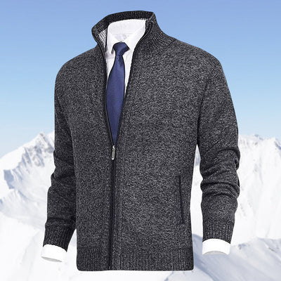 Zip-Cardigan | Warm | Winter | Strickjacke | Herrenjacke