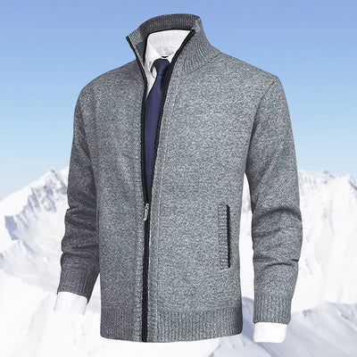Zip-Cardigan | Warm | Winter | Strickjacke | Herrenjacke