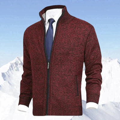 Zip-Cardigan | Warm | Winter | Strickjacke | Herrenjacke