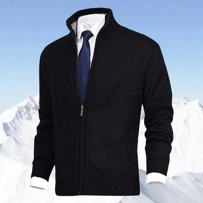 Zip-Cardigan | Warm | Winter | Strickjacke | Herrenjacke