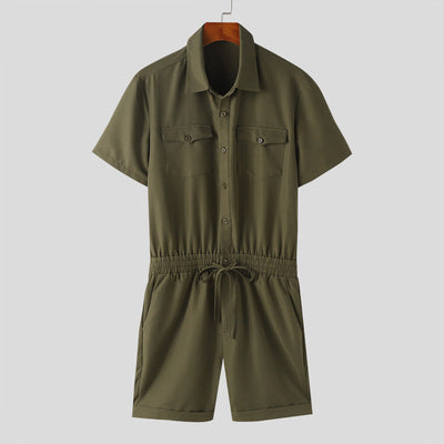 Zweiteiler | Kurzarm | Hemd und Shorts | Set | Sommerkleidung für Herren