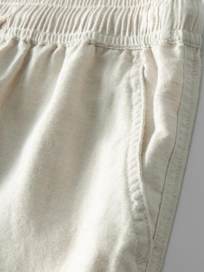 Zweiteiler | Kurzarm | Knopfleiste | Leinenkleidung | Leinenhose für Herren