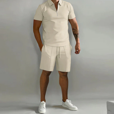 Zweiteiler | Kurzarm | Poloshirt | Shorts und Shirt im Set | Herrenbekleidung