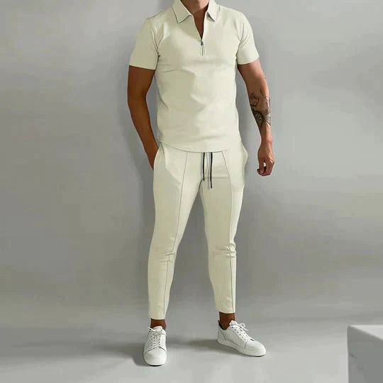 Zweiteiliges Set - Kurzarm - Poloshirt - Co-Ord Set - Herrenbekleidung