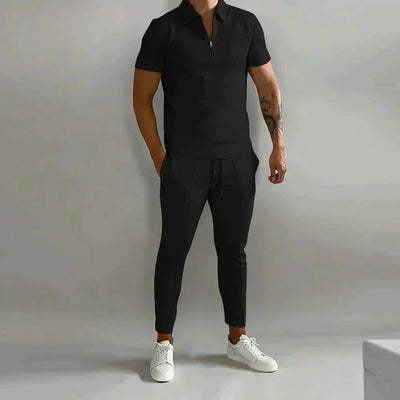 Zweiteiliges Set - Kurzarm - Poloshirt - Co-Ord Set - Herrenbekleidung