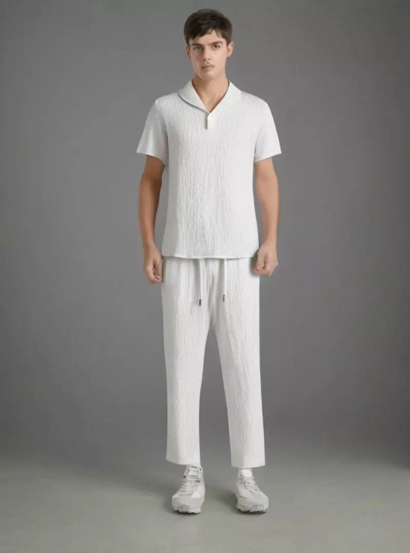 Zweiteiliges Set - Kurzarmhemd und Hose für Männer für den Sommer