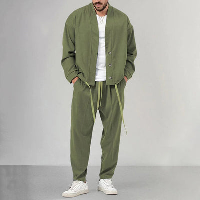 Zweiteiliges Set – Overshirt und Jogginghose für Männer