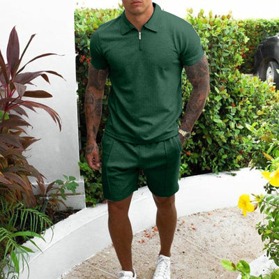Zweiteiliges Set – T-Shirt und Shorts für Männer, perfekt für den Sommer