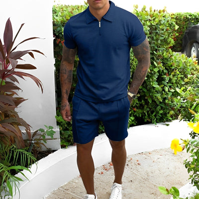 Zweiteiliges Set – T-Shirt und Shorts für Männer, perfekt für den Sommer