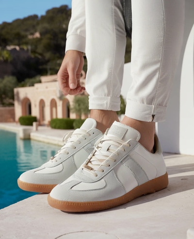 Herren-Sneaker im klassischen Retro-Stil – Wildleder & Gummisohle