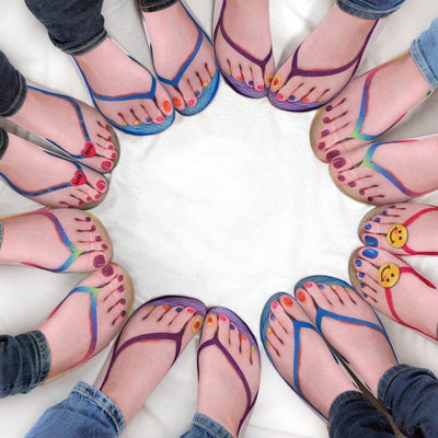 Super bequeme Maniküre-Drucksocken