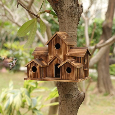 WillowNest funktionelles Vogelhaus aus Holz