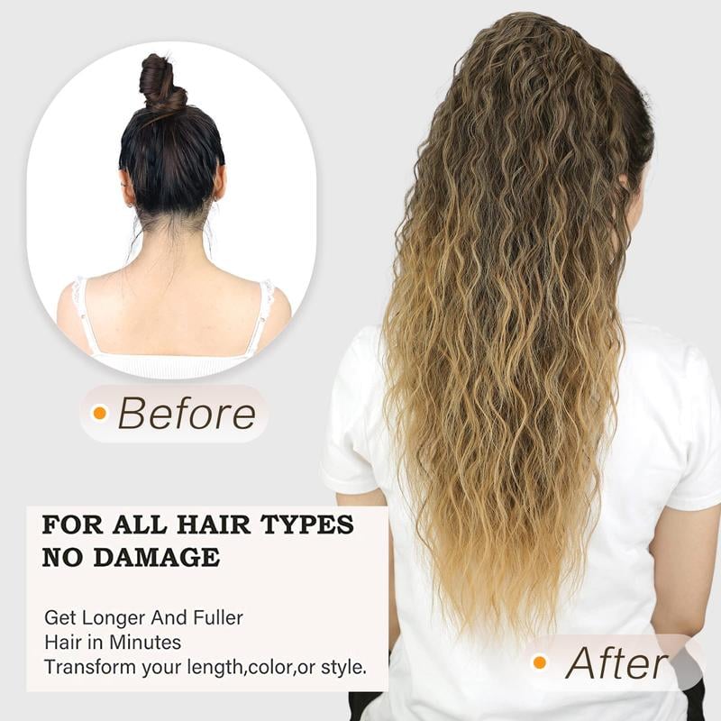 GlamZopf™ Natürlicher Nahtloser Pferdeschwanz